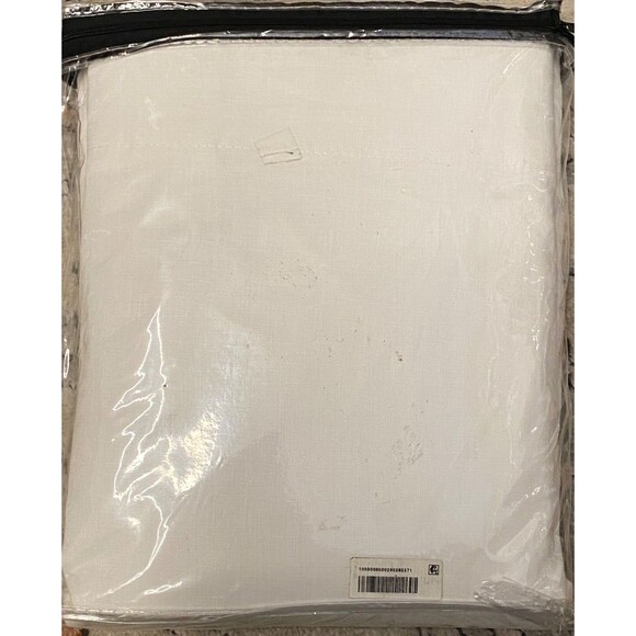 NIP LRL Ralph Lauren LEANNE 100% LINEN Back Tab Curtain Panel Drape 54x108 White - Picture 3 of 7